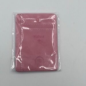 Halara Pink PU Leather Card Holder Wallet Slim RFID Style ID Credit Card Case NW